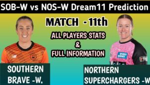 SOB-W vs NOS-W Dream11 Prediction